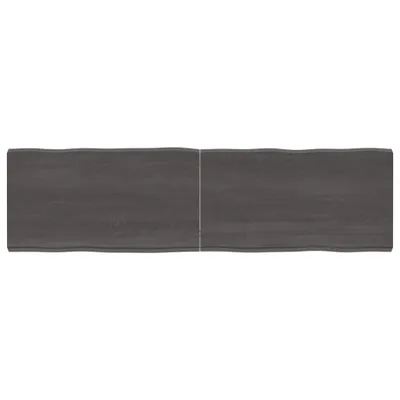 Zdjęcie produktu dla Blat, ciemnobrązowy 180x50x(2-6)cm drewno z naturalną krawędzią
