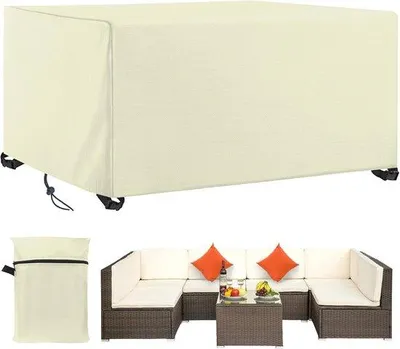 Image de Housse de protection résistante aux intempéries pour meubles de jardin, en tissu Oxford 420D