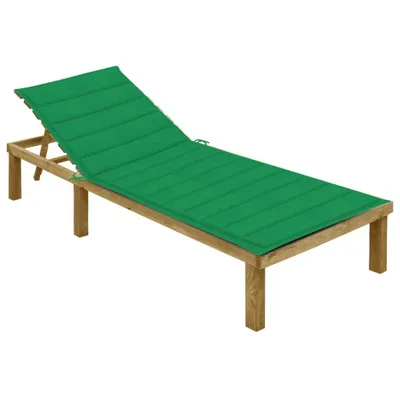 Zdjęcie produktu dla VidaXL 3065824, Lounge, Obite siedzisko, Drewno sosnowe, Zielony, Poliester, 2 m
