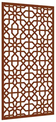Obrázek produktu pro vidaXL Zahradní nástěnná dekorace 105x55 cm Corten Steel Maurský design