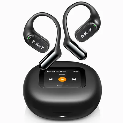 Zdjęcie produktu dla Słuchawki Bluetooth BlitzRock CT3 typu open-ear, wersja 5.4, ultralekkie, bezprzewodowe, wodoodporne (IPX7), sportowe zestaw słuchawkowy z mikrofonem do smartfonów