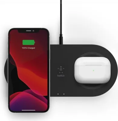 Produktbild von Belkin BOOST Charge Wireless Charging Pad 2x15W sw.WIZ008vfBK