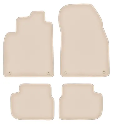Zdjęcie produktu dla Dywaniki samochodowe welurowe do: Saab 9-3 II (2002-2014, cabrio) beżowe, podgumowane