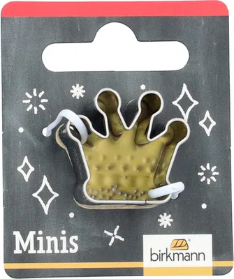 Image de 5 Mini Emporte-pièce Couronne 2,6 Cm - Birkmann