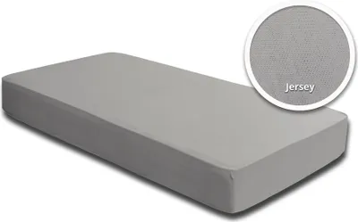 Produktbild von Spannbettlaken Babybett Kinder silber 60x120 cm - 70x140 cm Jersey Baumwolle