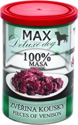 Immagine prodotto di Cibo in scatola per cani MAX Deluxe SELVAGGINA A PEZZETTI 400 g