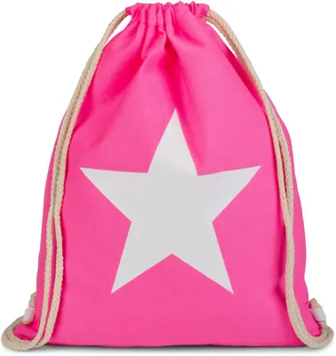 Produktbild von styleBREAKER Turnbeutel Rucksack mit Stern Print, Sportbeutel, Beutel, Uni 02012088