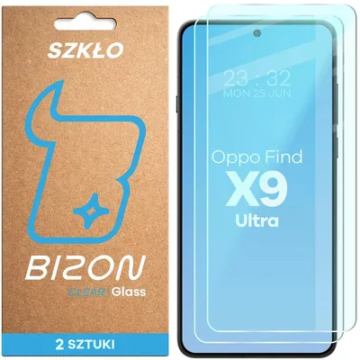 Produktbild von 2x Gehärtetes Glas für Oppo Find X9 Ultra, Bizon Glass Clear Duo