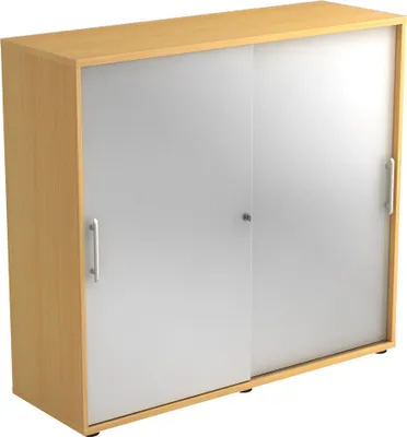 Produktbild von HAMMERBACHER Schiebetürenschrank, V1753S/6/S/RE buche, silber 2 Fachböden 120,0 x 40,0 x 110,0 cm
