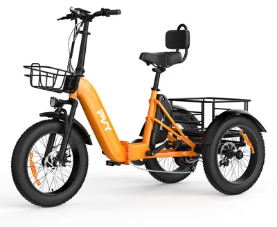 Zdjęcie produktu dla Elektryczny trójkołowiec cargo PVY F20 48V21Ah 80km Kolor Pomarańczowy