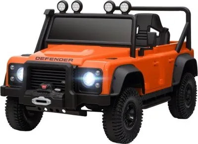 Produktbild von 115x61x61 cm Orange Kinder Elektroauto 12V Batterie Betrieb Fernbedienung Musik Hupe LED Lichter