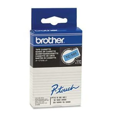 Produktbild von Brother TC-501, Scwarz auf blau, TC, Schwarz, Japan, 5 Jahr(e), Brother