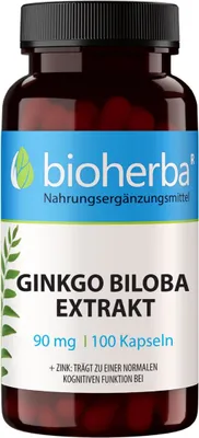 Obrázek produktu pro Ginkgo Biloba extrakt 90 mg 100 kapslí