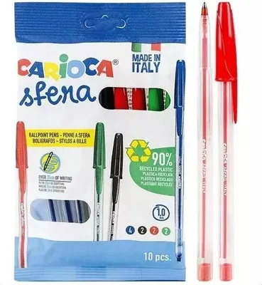 Image de Stylo à bille 10 couleurs CARIOCA