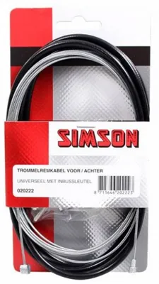 Produktbild von Simson Trommelbremse Kabelsatz universal schwarz