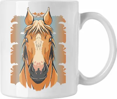 Produktbild von Trendation - Lustige Reiter Sprüche Geschenk Tasse Reiterin Pferde Mädchen Geschenkidee Pferde Grafik (Weiß)