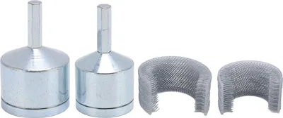 Produktbild von 2 Stück Bohrmaschinen-Kupferrohrreiniger 1/2 und 3/4 Zoll Metallrohrreinigungsbürste mit Ersatzbürsten