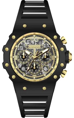 Zdjęcie produktu dla Invicta Racing 69662 Zegarek Męski - Mechanizm Kwarcowy - Akryl z Złotą Tarcza - 43 mm