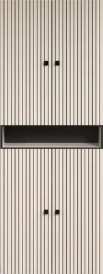 Image de PureBliss armoire haute pour salle de bain cachemire.