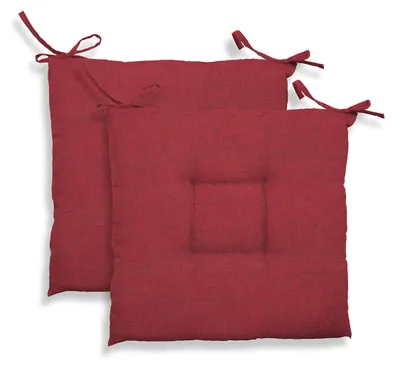 Produktbild von GEMITEX Gestepptes Stuhlkissen Kreta, 2-teiliges Set, Dekor 1550 Rot, 39 x 39 x