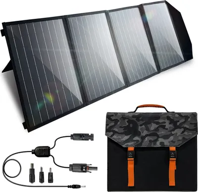 Produktbild von 100W 18V tragbares faltbares Solarpanel Solarladegeraet Notstromversorgung fuer Campingreisen im Freien
