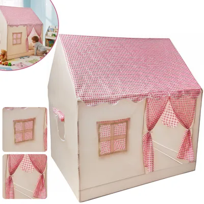 Produktbild von Spielhaus Indoor, Bettzelt Für Drinnen, Prinzessin Zelt mit Fenstern, Kuschelecke, Zimmerdekoration