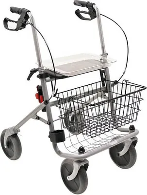 Produktbild von Drive Medical Standard Rollator Cristallo, silber- 9,1 kg