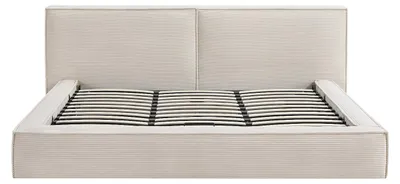 Produktbild von Bett mit Bettkasten, 180 x 200 cm – Cord-Velours – Beige - TAVESO
