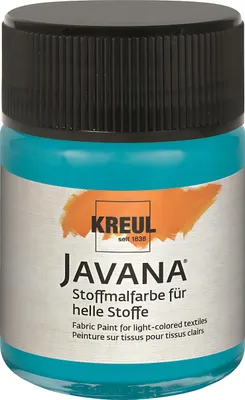 Produktbild von KREUL Javana Stoffmalfarbe für helle Stoffe Türkisblau 50 ml