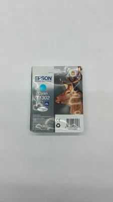 Produktbild von Epson Stag Singlepack Cyan T1302 DURABrite Ultra Ink, High (L) Yield, Cyan, 10,1 ml, 1 Stück(e), Einzelpackung
