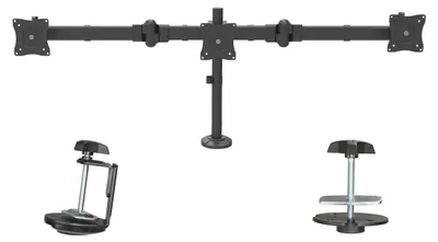 Zdjęcie produktu dla StarTech.com ARMTRIO, Zacisk, 24 kg, 33 cm (13"), 61 cm (24"), 100 x 100 mm, Czarny