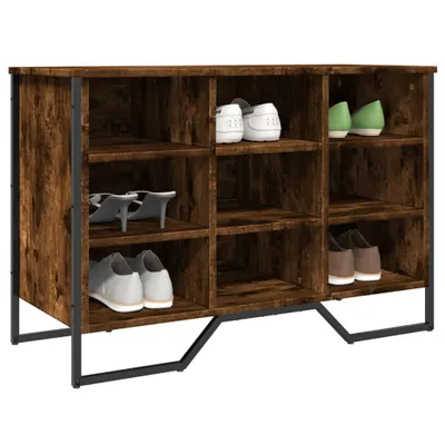 Immagine prodotto di vidaXL Portascarpe in rovere affumicato 90x38x61,5 cm Materiale a base di legno