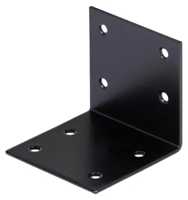 Image de Equerre large acier noir 60 x 60 x 60 mm ALBERTS