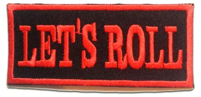 Produktbild von Let''S Roll Rock - Aufnäher, Bügelbild, Aufbügler, Applikationen, Patches, Flicken, Zum Aufbügeln, Größe: 8.7 x 3.9 cm