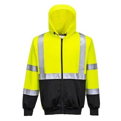 Image de Portwest B315 Sweat à capuche bicolore haute visibilité Jaune/Noir T. 4XL