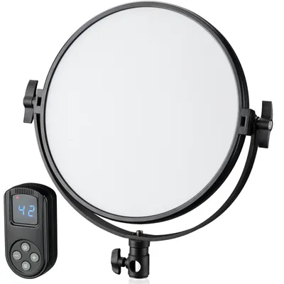Imagen del producto de Bresser - F004241 - BR-S60B: Lámpara LED redonda bicolor, suave, con un diámetro de 30 cm