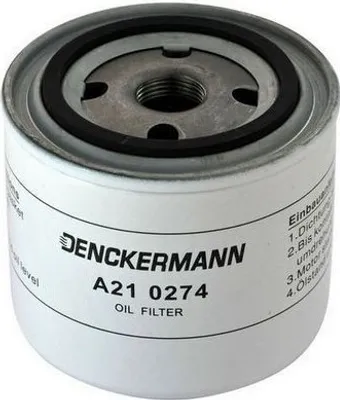 Produktbild von Ölfilter DENCKERMANN A210274 Anschraubfilter für VOLVO 480 E (482) 440 K (445) 460 L (464) 340-360 (343, 345) 340-360 Stufenheck (344)