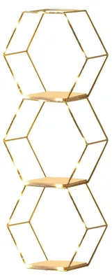Imagen del producto de Estanterías hexagonales para decoración de paredes