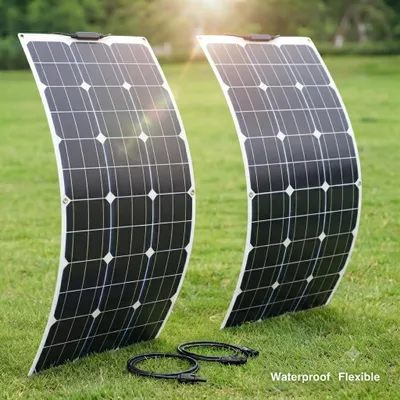 Produktbild von 400W Flexibles Solarmodul (2x200W Set) Monokristallin PV für RV Marine Camper Van Trailer Off-Grid Systems, 0% MwSt.