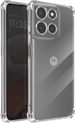 Produktbild von Avizar, Hülle für Motorola Moto G15 und G15 Power Stoßfest Verstärkte Ecken, Transparent