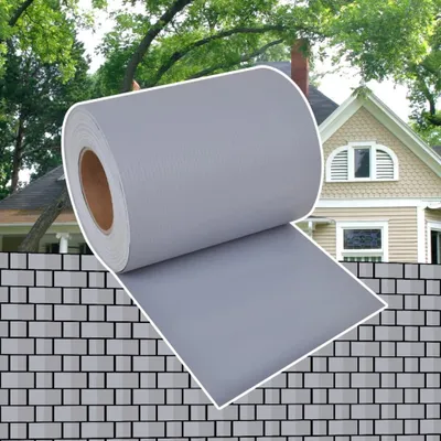 Produktbild von Eleganten-Stil Gartenzaun-Sichtschutz PVC 70×0,19 m Hellgrau DE41923