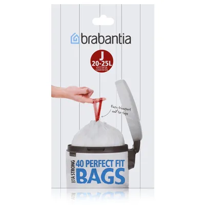 Image de Brabantia PerfectFit Sacs poubelle type J 20-25 L, 40 pcs