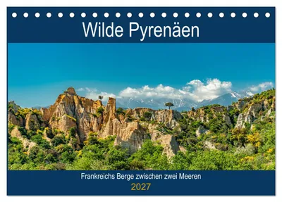 Produktbild von Wilde Pyrenäen (Tischkalender 2027 DIN A5 quer), CALVENDO Monatskalender