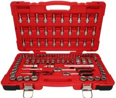 Produktbild von KS Tools 951.0699, Steckschlüssel-Satz, 100 Kopf/Köpfe, Chrom-Vanadium-Stahl, 6,2 kg