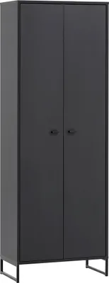 Produktbild von Schuhschrank für den Eingangsbereich JULBACH-80 in Schwarzmatt, B/H/T: ca. 60,2/169,7/33,05 cm