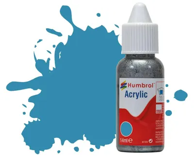 Acrylfarbe No 48 Mittelmeerblau Glänzend 14 ml