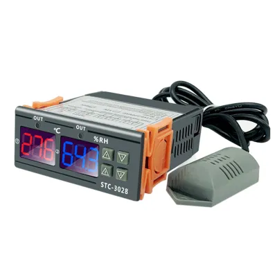 Obrázek produktu pro STC-3028 Digitální regulátor teploty a vlhkosti s inteligentním termostatem, vlhkoměrem a teploměrem pro mrazničky a chladničky