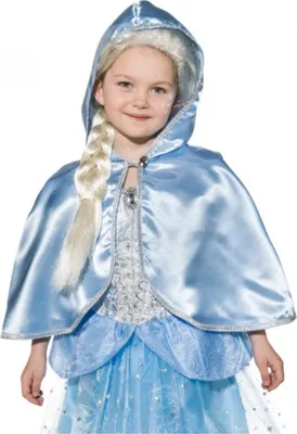 Produktbild von Prinzessin Umhang hellblau für Kinder, Größe:128/140