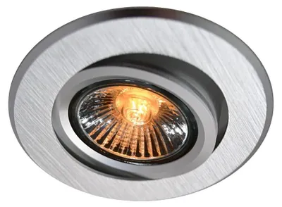 Immagine prodotto di V-TAC VT-782RD Portafaretto led da incasso rotondo orientabile in alluminio spazzolato GU10 GU5.3 sku 3600