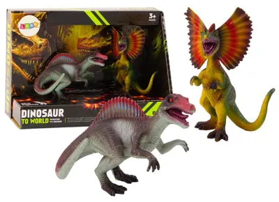 Immagine prodotto di Set di 2 figurine di dinosauri: Spinosaurus e Dilophosaurus